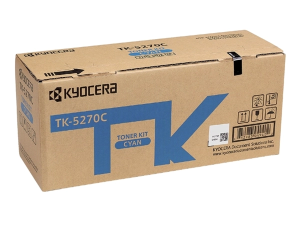 Een Toner Kyocera TK-5270C blauw koop je bij Hoekmankantoorartikelen.nl