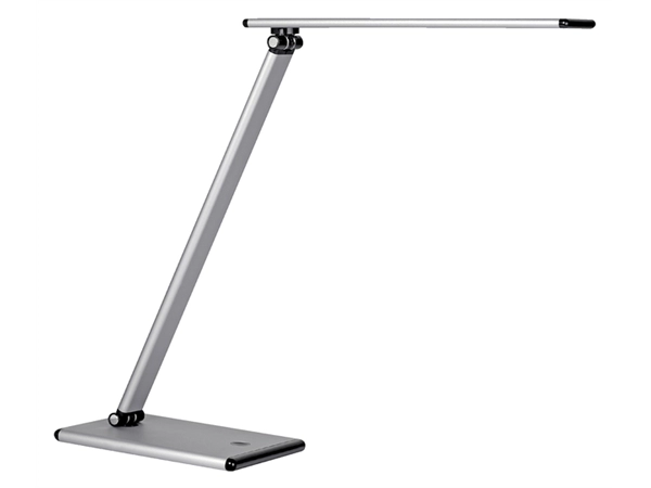 Een Bureaulamp Unilux Terra led aluminium grijs koop je bij VHK Kantoorartikelen