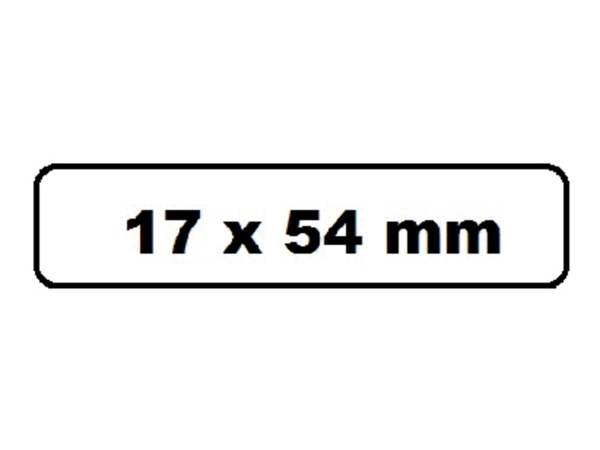 Een Labeletiket Quantore DK-11204 17x54mm wit 400 stuks koop je bij Continu Kantoor