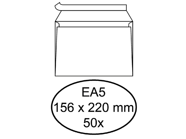 Een Envelop Hermes bank EA5 156x220mm zelfklevend wit pak à 50 stuks koop je bij Continu Kantoor