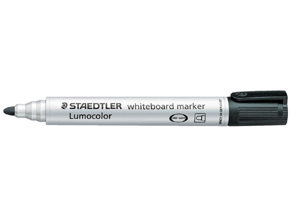 Een Viltstift Staedtler Lumocolor 351 whiteboard rond zwart 2mm koop je bij VHK Kantoorartikelen