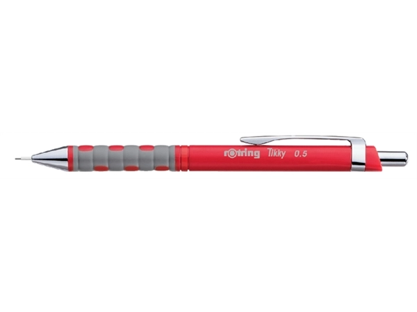 Een Vulpotlood rOtring Tikky 0.5mm rood koop je bij VHK Kantoorartikelen