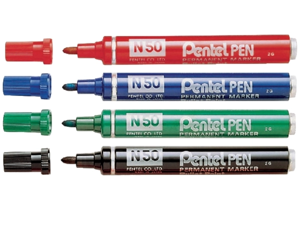 Een Viltstift Pentel N50 rond 1.5-3mm groen koop je bij Continu Kantoor