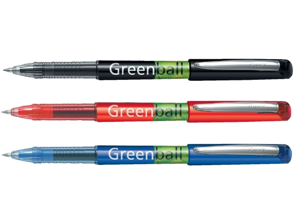 Een Rollerpen PILOT Greenball Begreen medium rood koop je bij Hoekmankantoorartikelen.nl