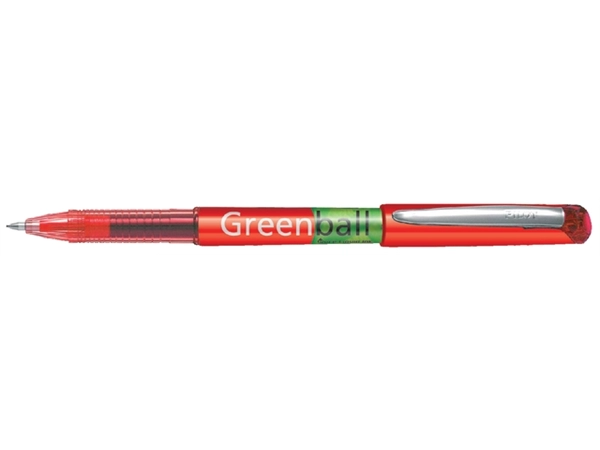 Een Rollerpen PILOT Greenball Begreen medium rood koop je bij Continu Kantoor