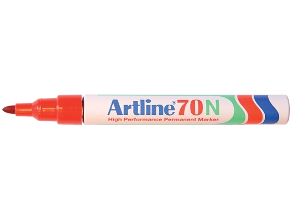 Een Viltstift Artline 70 rond 1.5mm rood koop je bij Continu Kantoor