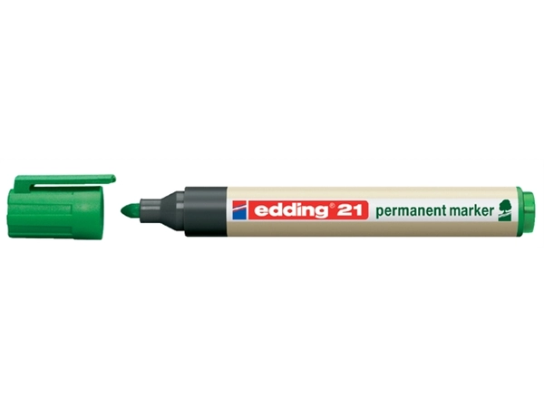 Een Viltstift edding 21 Ecoline rond groen 1.5-3mm koop je bij Continu Kantoor