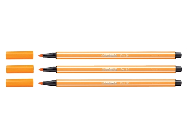 Een Viltstift STABILO Pen 68/54 medium oranje koop je bij Continu Kantoor