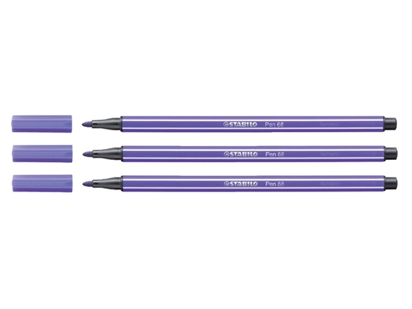 Een Viltstift STABILO Pen 68/55 medium paars koop je bij Continu Kantoor