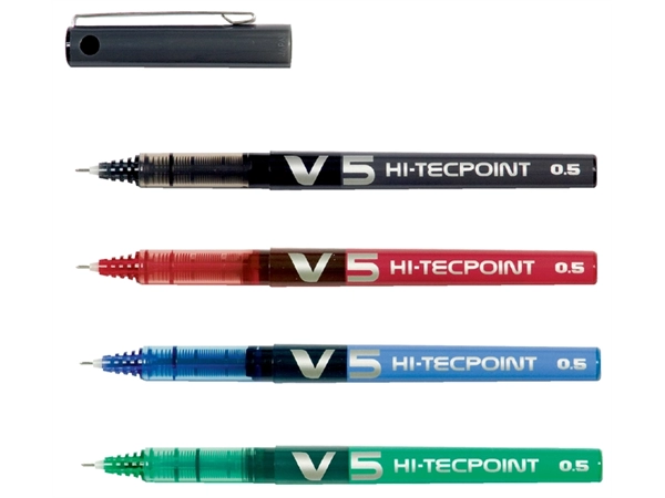 Een Rollerpen PILOT Hi-Tecpoint V5 fijn zwart koop je bij Hoekmankantoorartikelen.nl