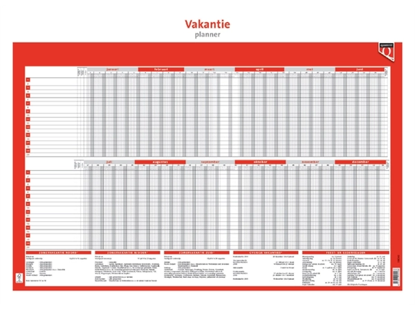 Een Vakantieplanner 2025 Quantore koop je bij Hoekmankantoorartikelen.nl