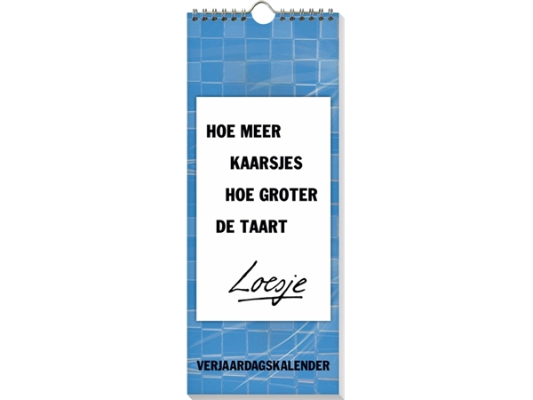 Een Verjaardagskalender Loesje 6 32x13cm koop je bij Hoekmankantoorartikelen.nl