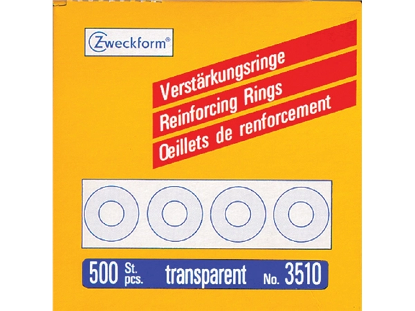 Een Versterkingsringen Avery Zweckform 3510 13Mm 500stuks transp koop je bij VHK Kantoorartikelen