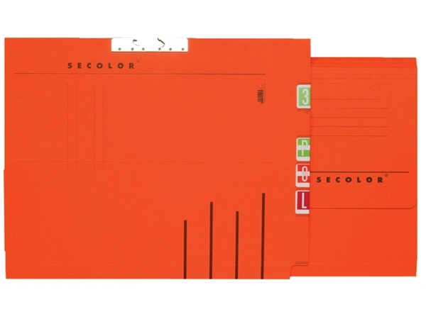 Een Verzamelmap Djois Secolor A4 lateraal recycled rood koop je bij Hoekmankantoorartikelen.nl