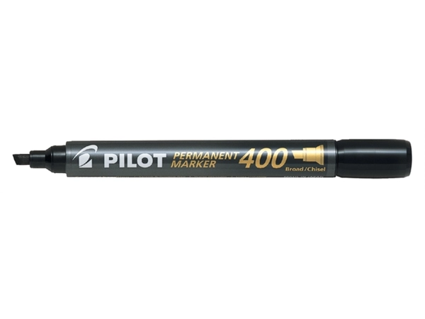 Een Viltstift PILOT 400 schuin breed zwart koop je bij VHK Kantoorartikelen