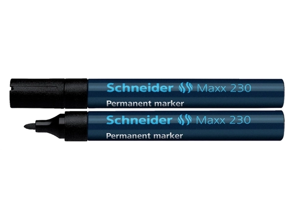 Een Viltstift Schneider Maxx 230 rond 1-3mm zwart koop je bij VHK Kantoorartikelen