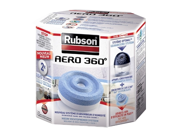 Vochtopnemer Rubson Aero 360 navulling 2 stuks