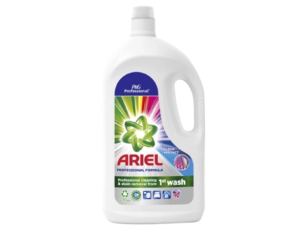 Een Wasmiddel Ariel Professional vloeibaar Color 4.05 liter 90 scoops koop je bij VHK Kantoorartikelen