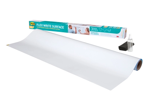 Een Whiteboardfolie Post-it Super Sticky Flex Write Surface 121,9x243,8cm wit koop je bij Hoekmankantoorartikelen.nl