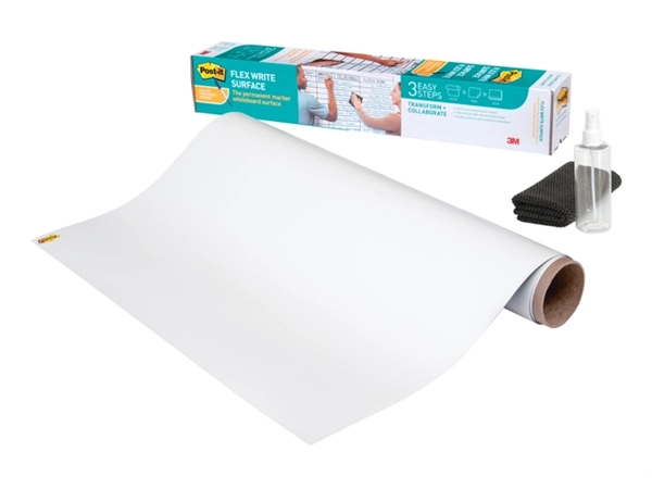 Een Whiteboardfolie Post-it Super Sticky Flex Write Surface 60,9x91,4cm wit koop je bij Hoekmankantoorartikelen.nl