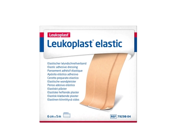 Een Wondpleister Leukoplast elastisch 5mx6cm koop je bij VHK Kantoorartikelen