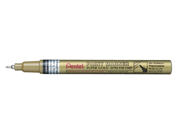 Een viltstift Pentel MFP10 rond 0.7mm goud koop je bij VHK Kantoorartikelen