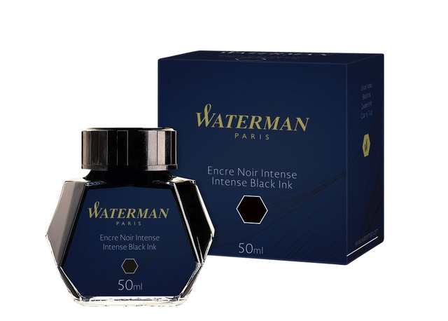 Een Vulpeninkt Waterman 50ml standaard zwart koop je bij VHK Kantoorartikelen