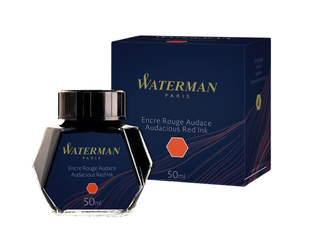 Een Vulpeninkt Waterman 50ml standaard rood koop je bij VHK Kantoorartikelen