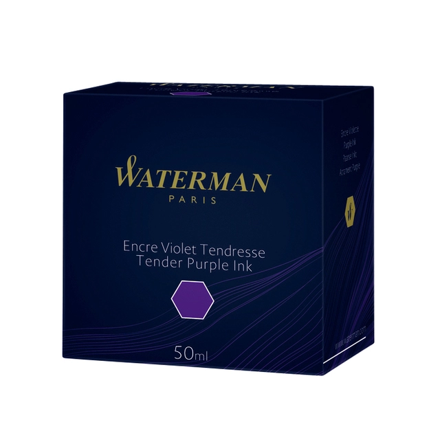 Een Vulpeninkt Waterman 50ml standaard paars koop je bij VHK Kantoorartikelen