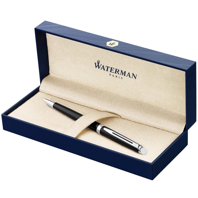 Een Balpen Waterman Hémisphère black lacquer CT medium koop je bij VHK Kantoorartikelen