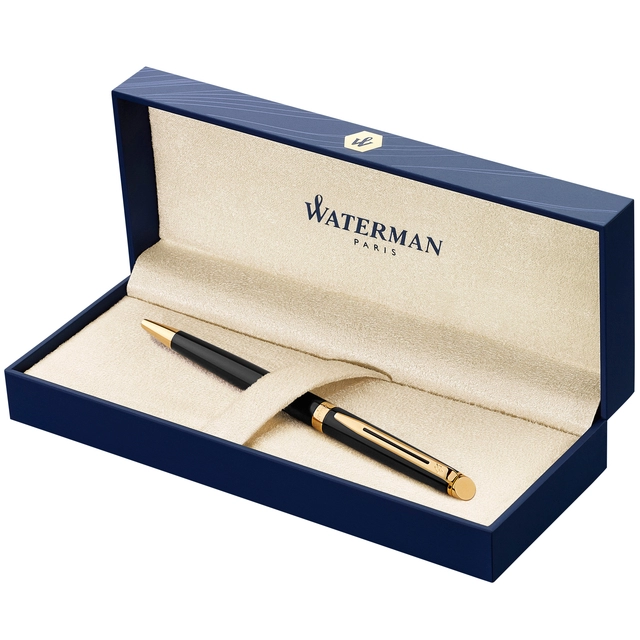 Een Balpen Waterman Hémisphère black lacquer GT medium koop je bij Hoekmankantoorartikelen.nl