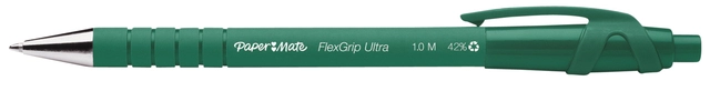 Een Balpen Paper Mate Flexgrip Ultra medium groen koop je bij VHK Kantoorartikelen