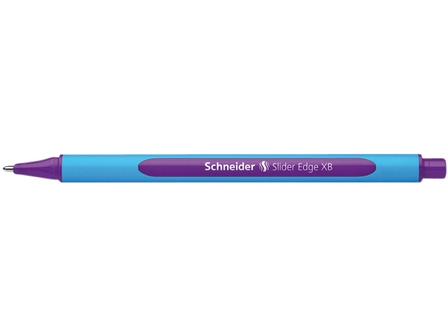 Een Balpen Schneider Slider Edge extra breed paars koop je bij VHK Kantoorartikelen