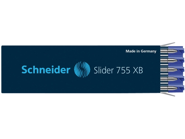 Een Balpenvulling Schneider 755 Slider Jumbo extra breed blauw koop je bij VHK Kantoorartikelen