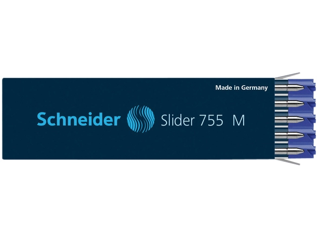 Een Balpenvulling Schneider 755 Slider Jumbo medium blauw koop je bij Hoekmankantoorartikelen.nl