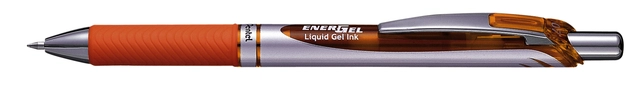 Een Gelschrijver Pentel BL77 Energel medium oranje koop je bij Hoekmankantoorartikelen.nl