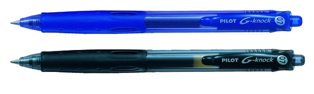 Een Gelschrijver PILOT Begreen G-knock medium blauw koop je bij VHK Kantoorartikelen