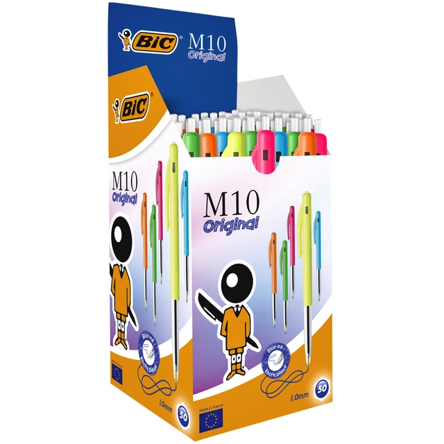 Een Balpen Bic M10 Colors Limited Edition medium assorti koop je bij VHK Kantoorartikelen