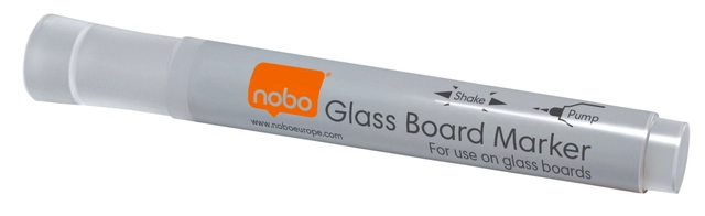 Een Viltstift Nobo glasbord wit 4 stuks koop je bij Hoekmankantoorartikelen.nl