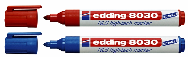 Een Viltstift edding 8030 NLS high-tech 1.5-3mm rood koop je bij Hoekmankantoorartikelen.nl