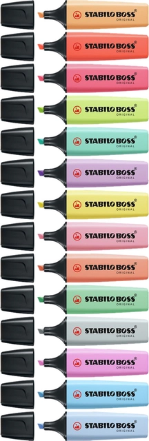 Een Markeerstift STABILO BOSS Original 70/144 pastel geel koop je bij VHK Kantoorartikelen