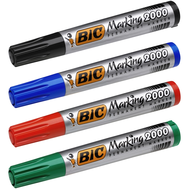 Een Viltstift Bic 2000 ecolutions rond large zwart koop je bij VHK Kantoorartikelen