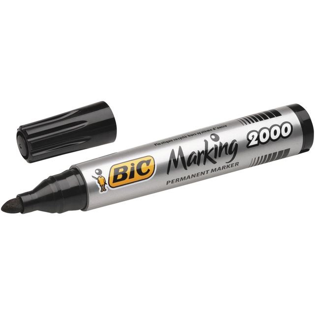 Een Viltstift Bic 2000 ecolutions rond large zwart koop je bij VHK Kantoorartikelen