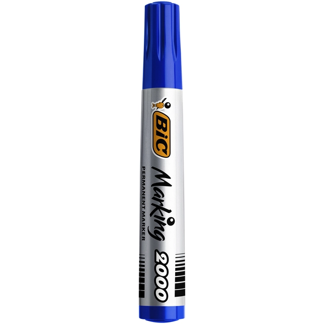 Een Viltstift Bic 2000 ecolutions rond large blauw koop je bij VHK Kantoorartikelen