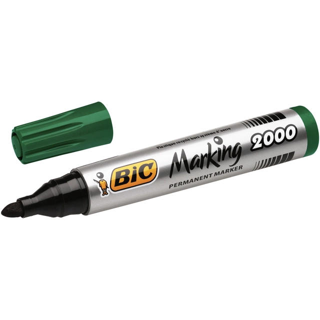 Een Viltstift Bic 2000 ecolutions rond large groen koop je bij VHK Kantoorartikelen