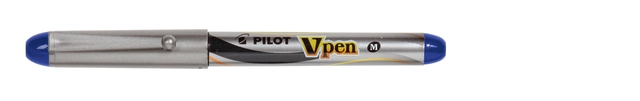 Een Vulpen Pilot Vpen medium zilver/blauw koop je bij VHK Kantoorartikelen