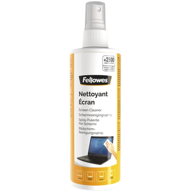 Een Reiniger Fellowes beeldscherm spray 250ml koop je bij VHK Kantoorartikelen