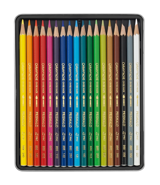 Een Kleurpotloden Caran d'Ache Prismalo 18 stuks assorti koop je bij VHK Kantoorartikelen