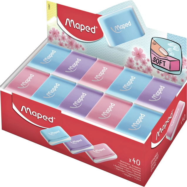 Een Gum Maped Essentials Soft pastel koop je bij VHK Kantoorartikelen