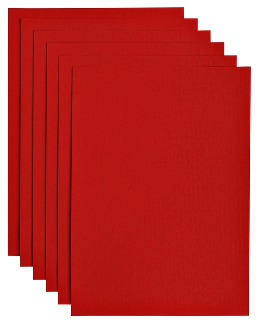 Een Kopieerpapier Papicolor A4 200gr 6 vel rood koop je bij Hoekmankantoorartikelen.nl